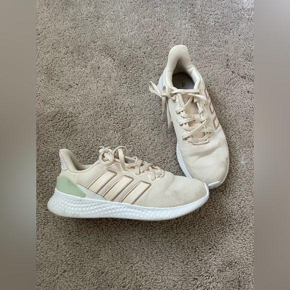 SOLD OUT Adidas size 5.5 cream PUREMOTION SE RUNNING SHOES - Picture 6 of 8